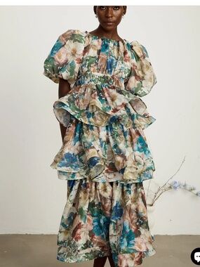 Floral midi dress